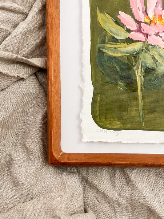 July- Framed Birth Flower