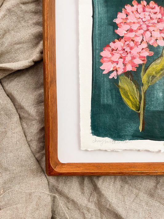 November - Framed Birth Flower