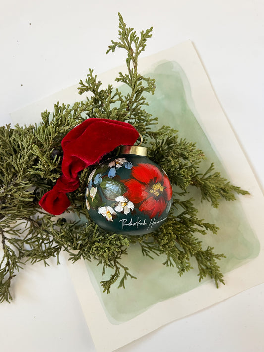 Hand-Painted Ornament - Charming Christmas