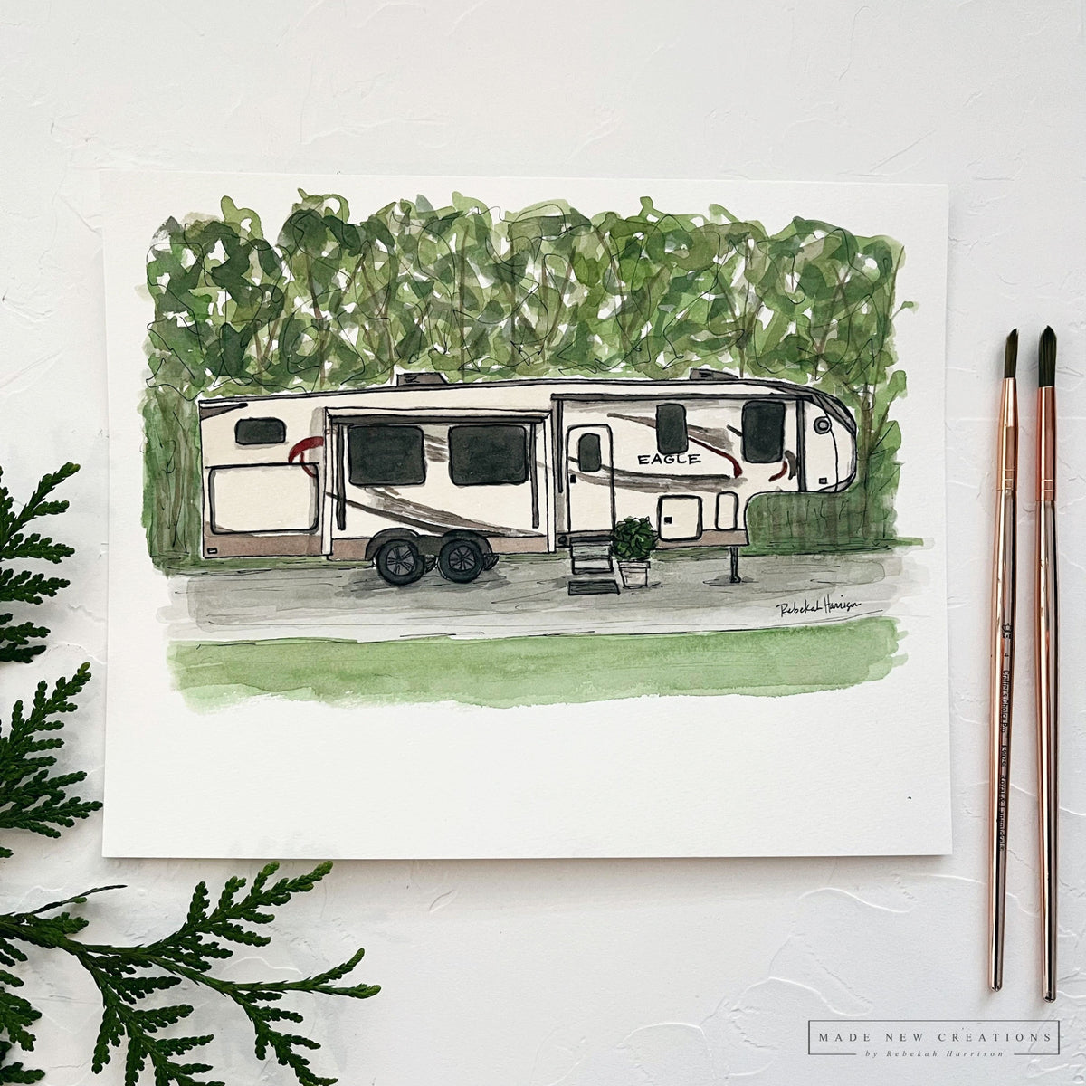 CUSTOM WATERCOLOR PORTRAIT