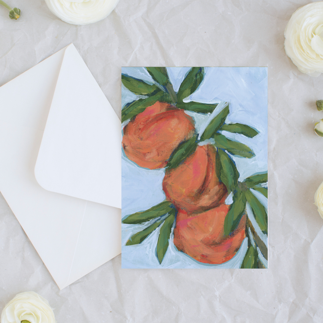 Peach Notecard Set