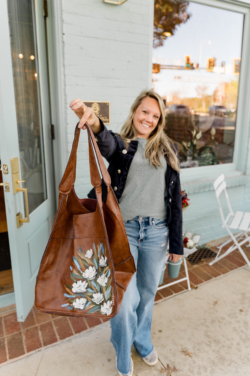 Hand-Painted Tote