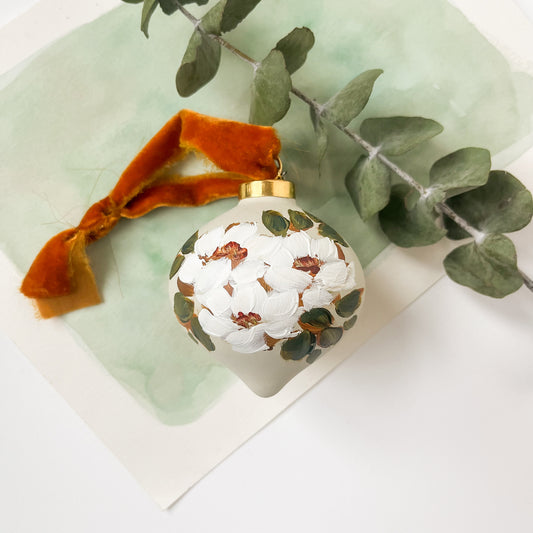 Hand-Painted Ornament - Neutral