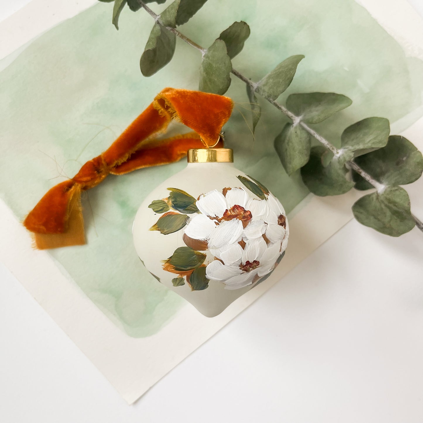 Hand-Painted Ornament - Neutral