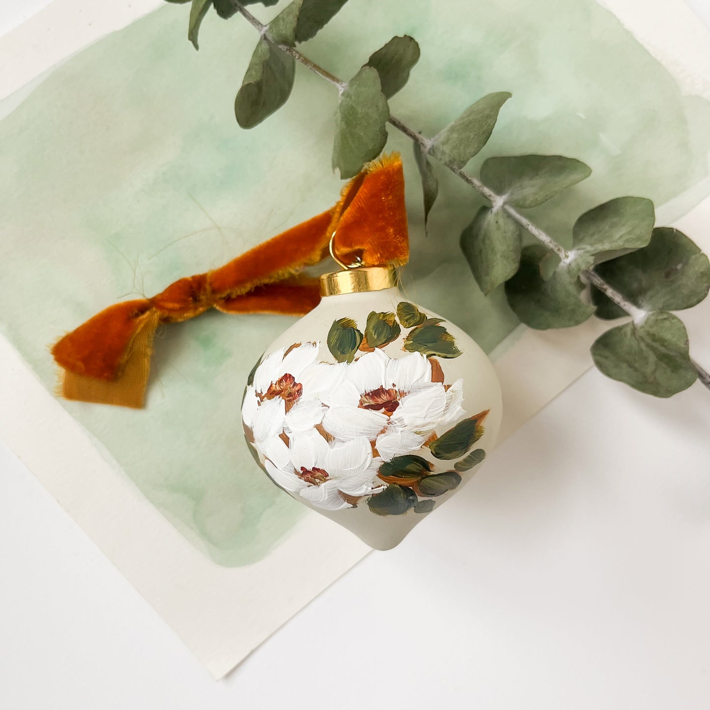 Hand-Painted Ornament - Neutral