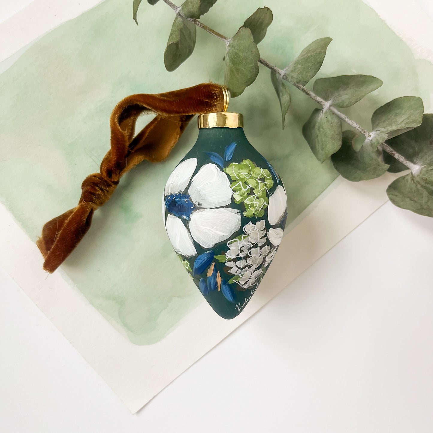 Hand-Painted Ornament - Elegant