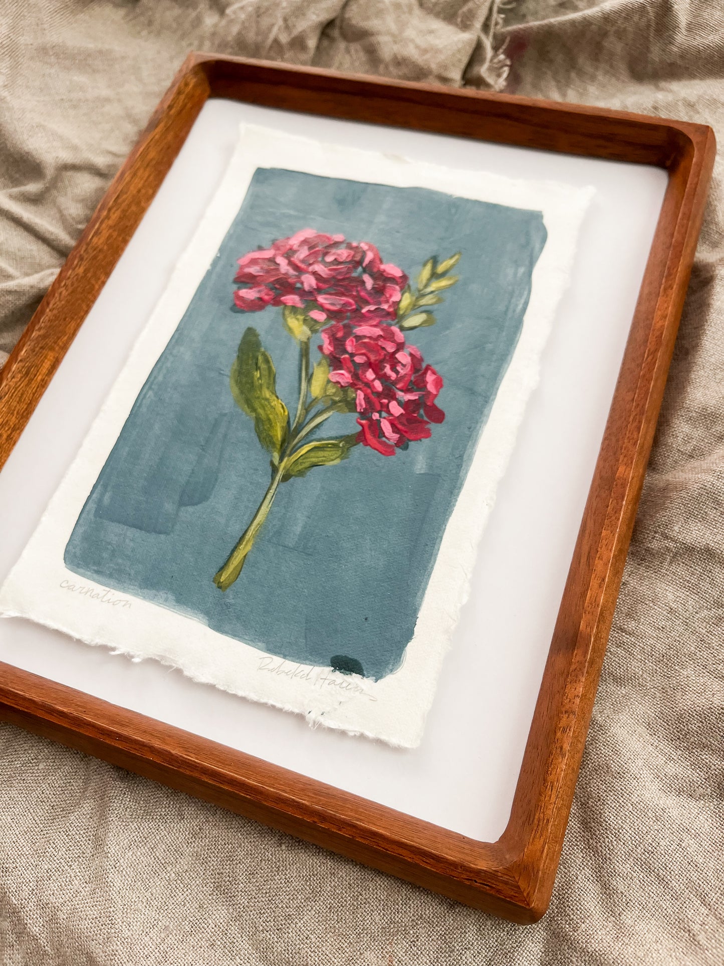 January - Framed Birth Flower