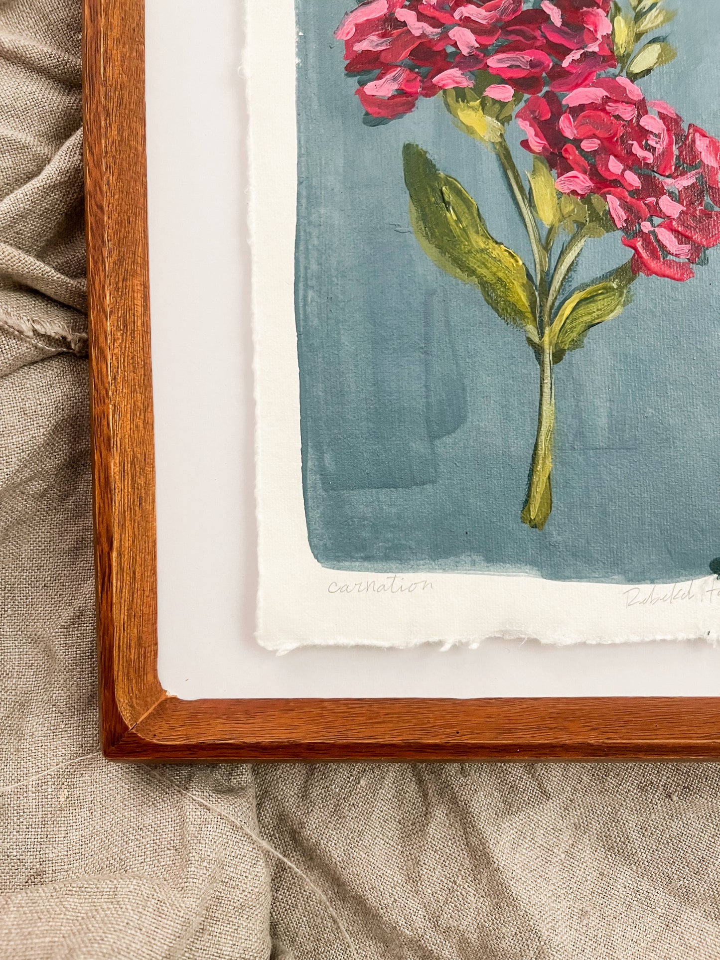 January - Framed Birth Flower