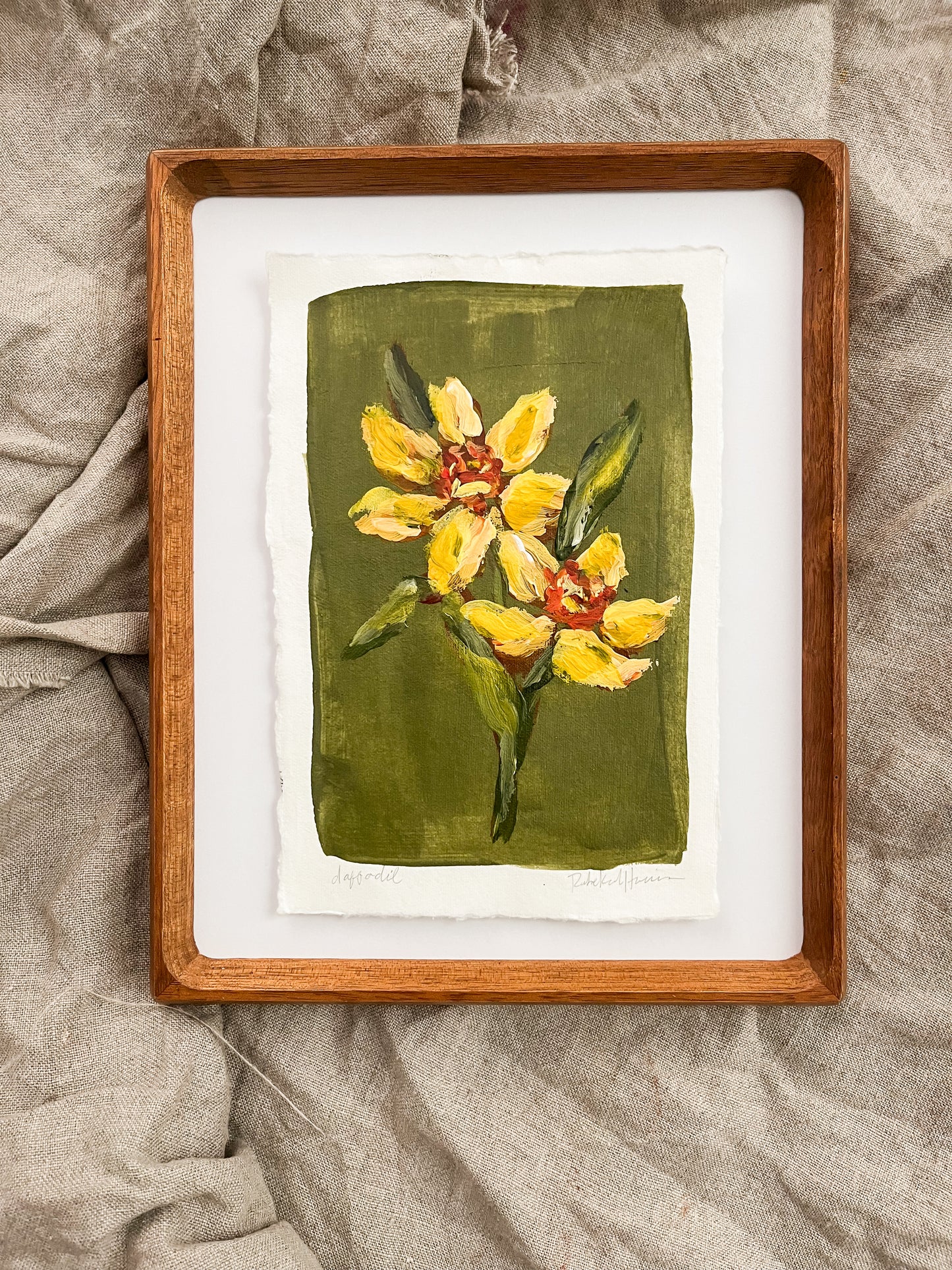 March - Framed Birth Flower