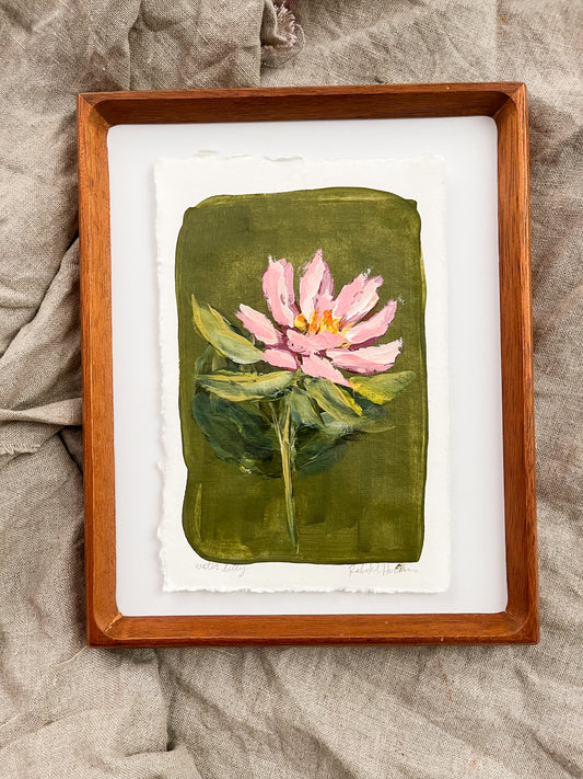 July- Framed Birth Flower