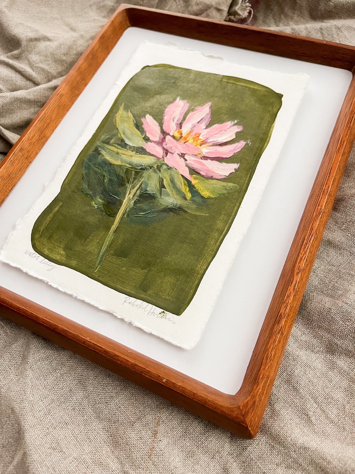 July- Framed Birth Flower