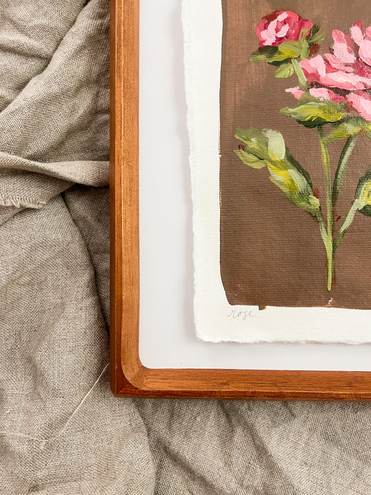 June - Framed Birth Flower