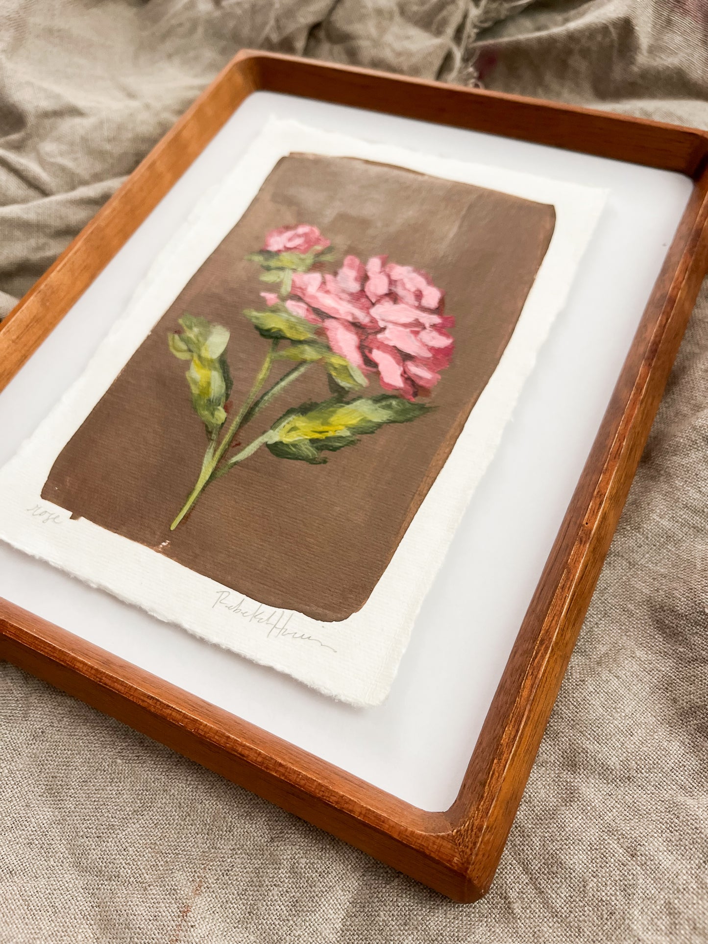 June - Framed Birth Flower
