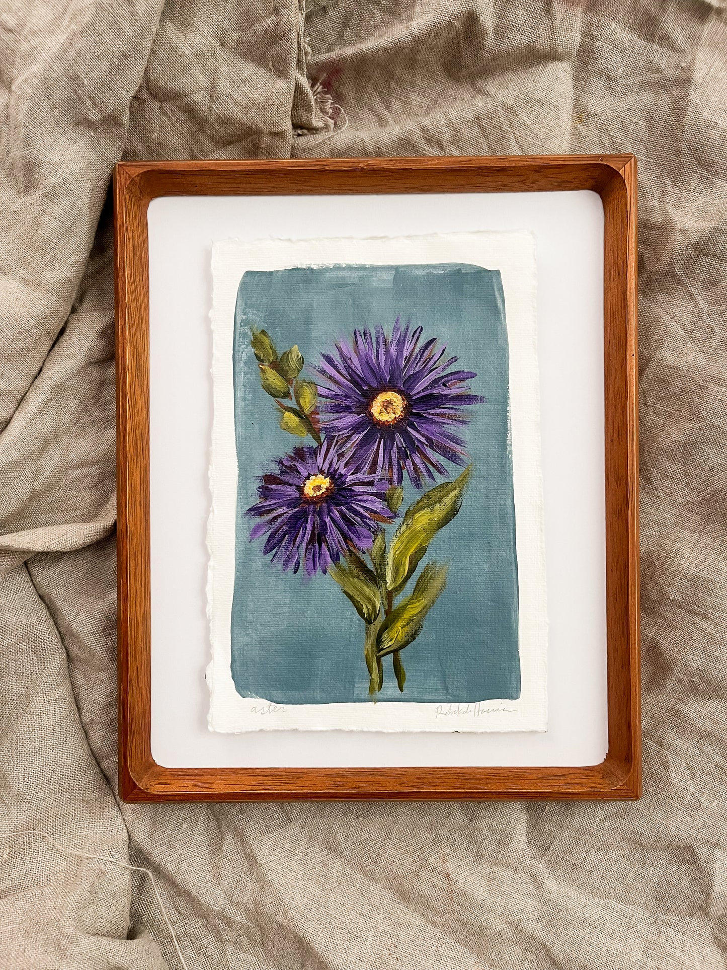 September - Framed Birth Flower