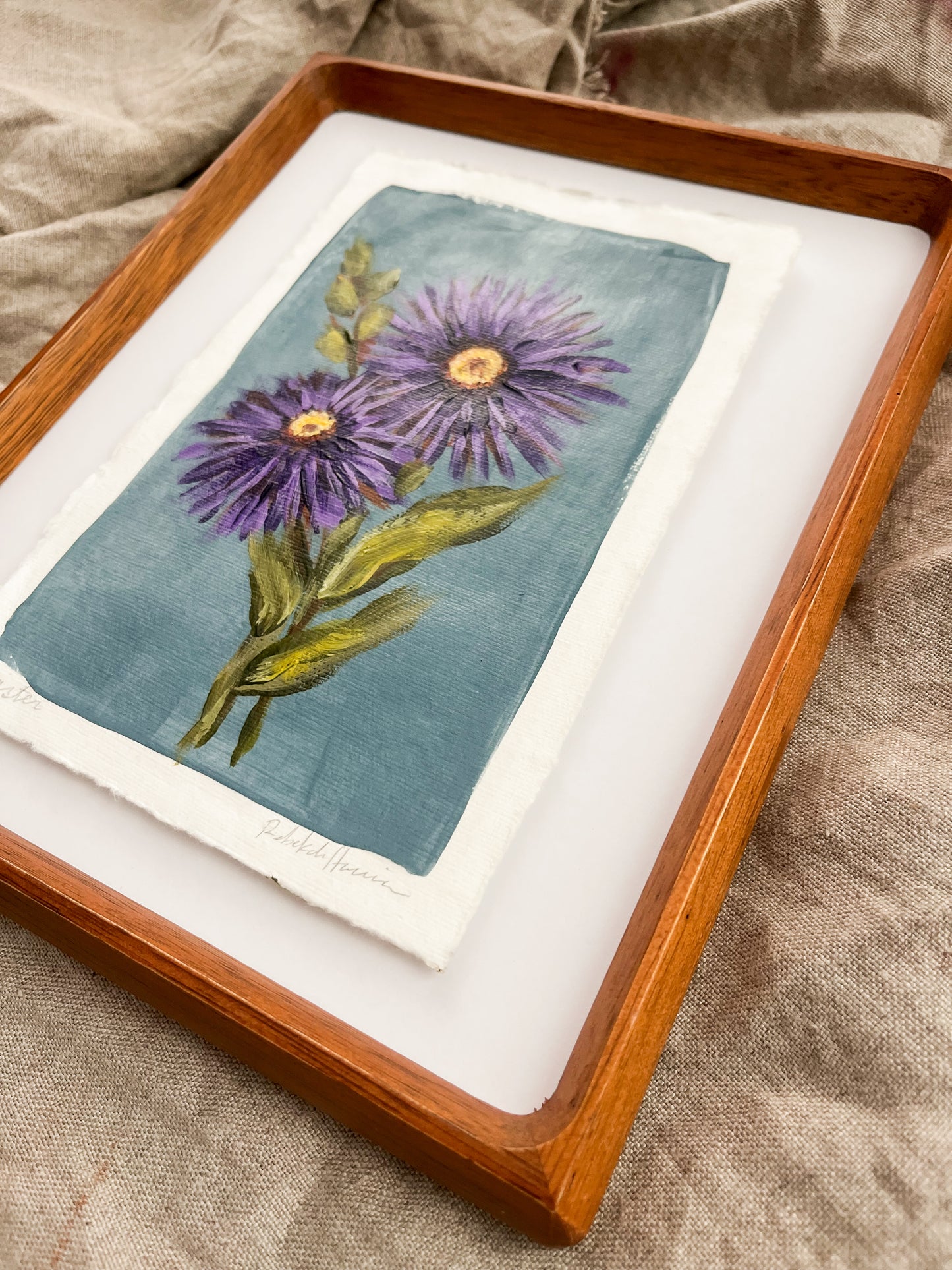 September - Framed Birth Flower