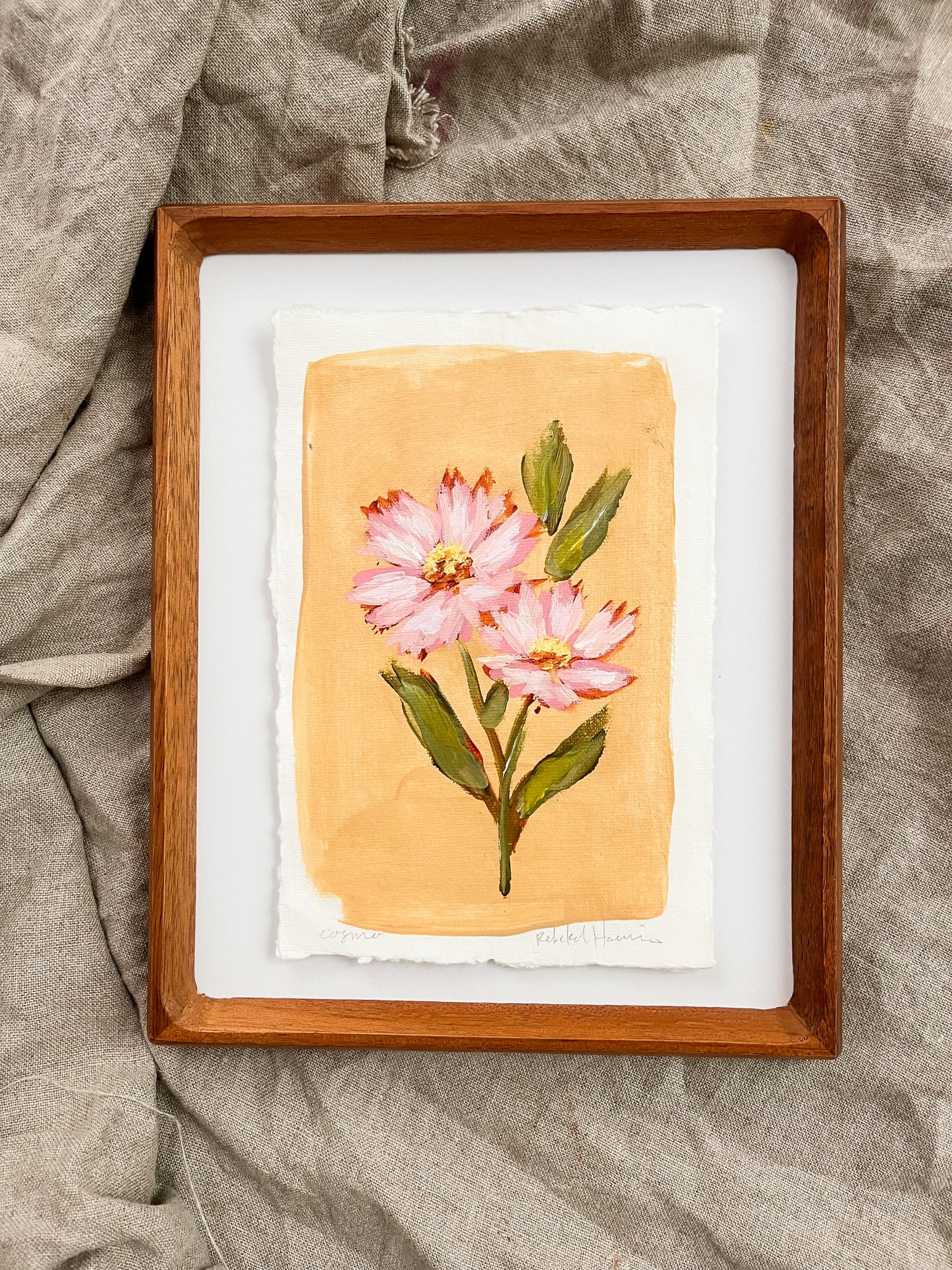October - Framed Birth Flower