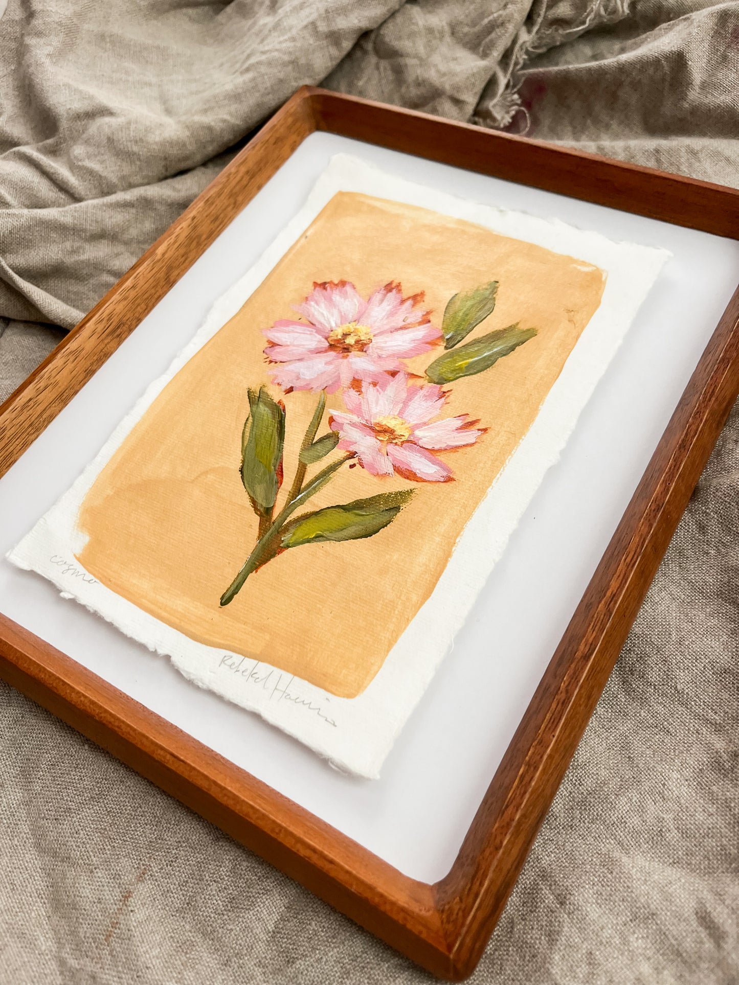 October - Framed Birth Flower