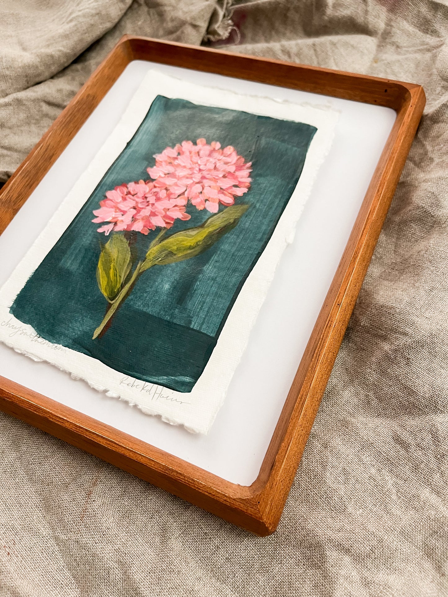 November - Framed Birth Flower