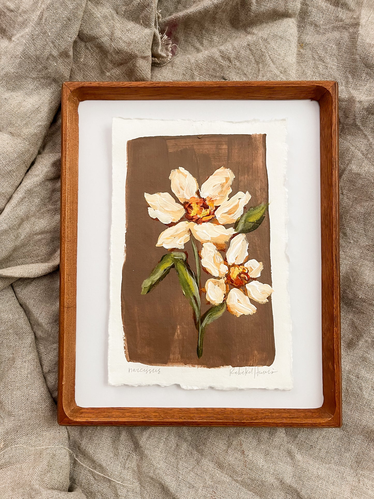 December - Framed Birth Flower