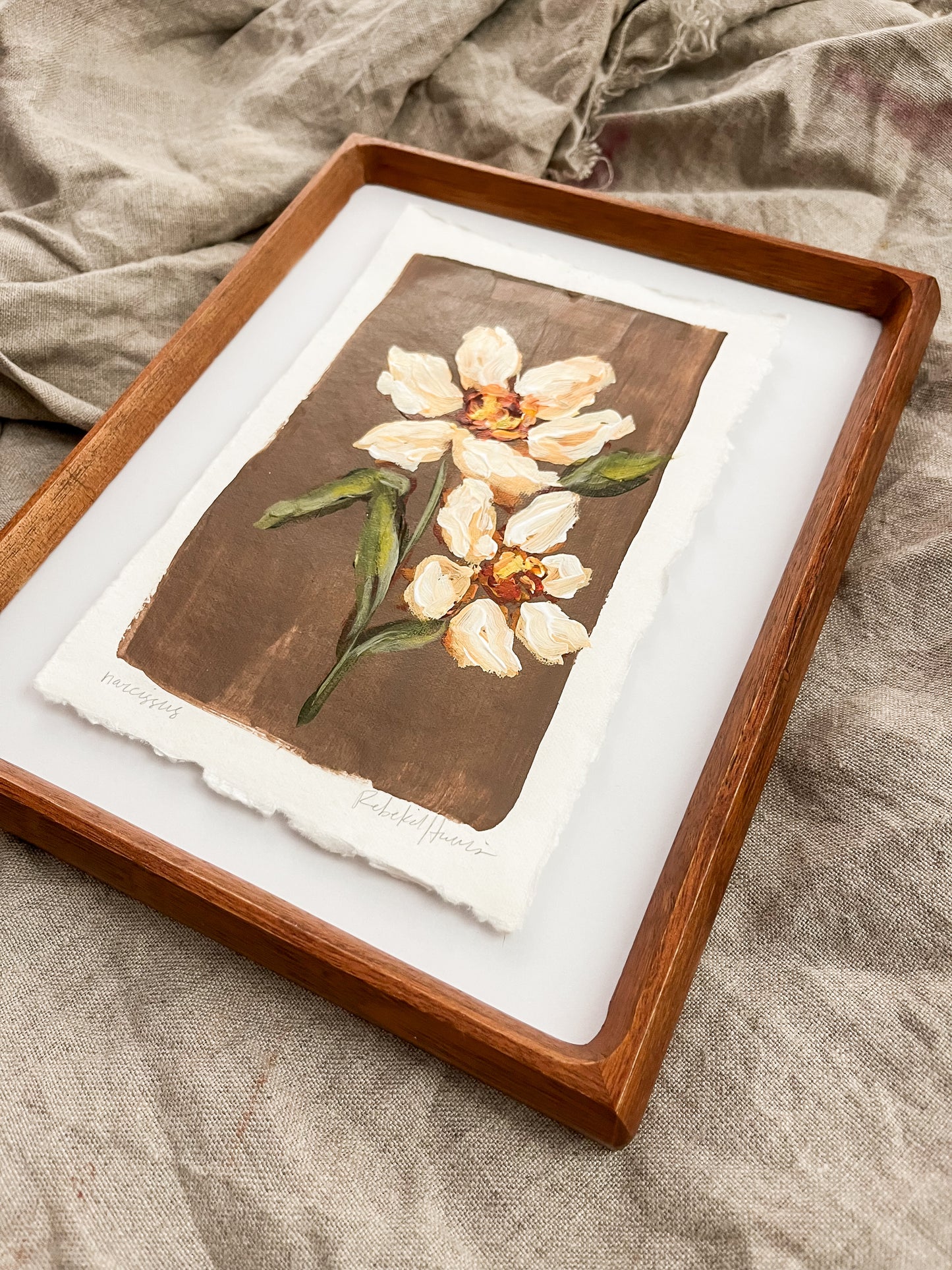 December - Framed Birth Flower