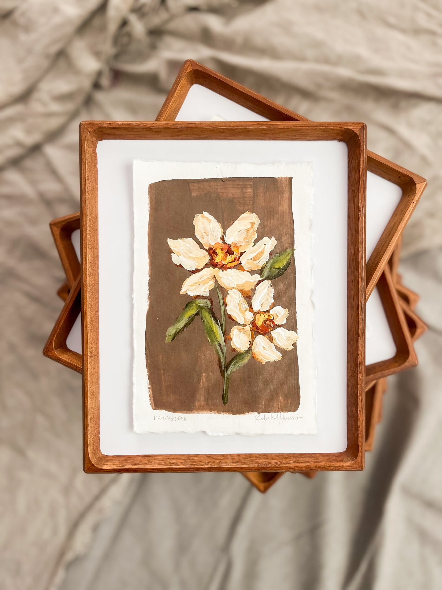 December - Framed Birth Flower