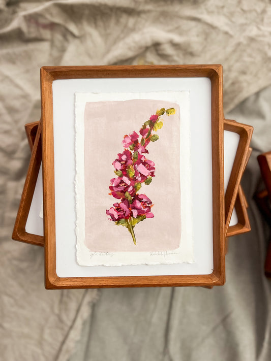 August - Framed Birth Flower