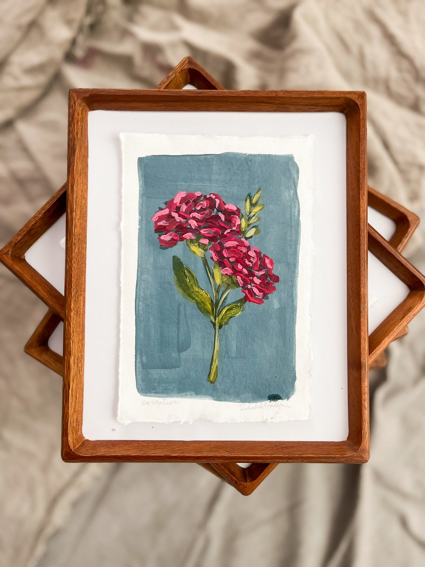 January - Framed Birth Flower