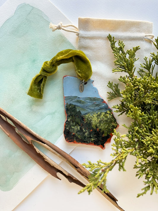 Tiny Georgia Landscape - Mountains