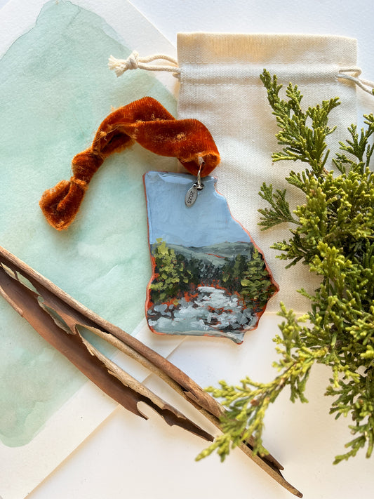 Tiny Georgia Landscape - Mountain River