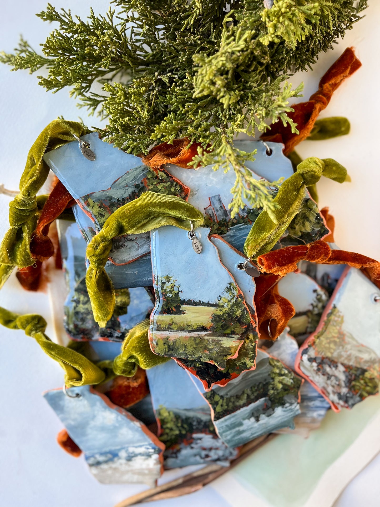 Tiny Georgia Landscape - Green Field 2