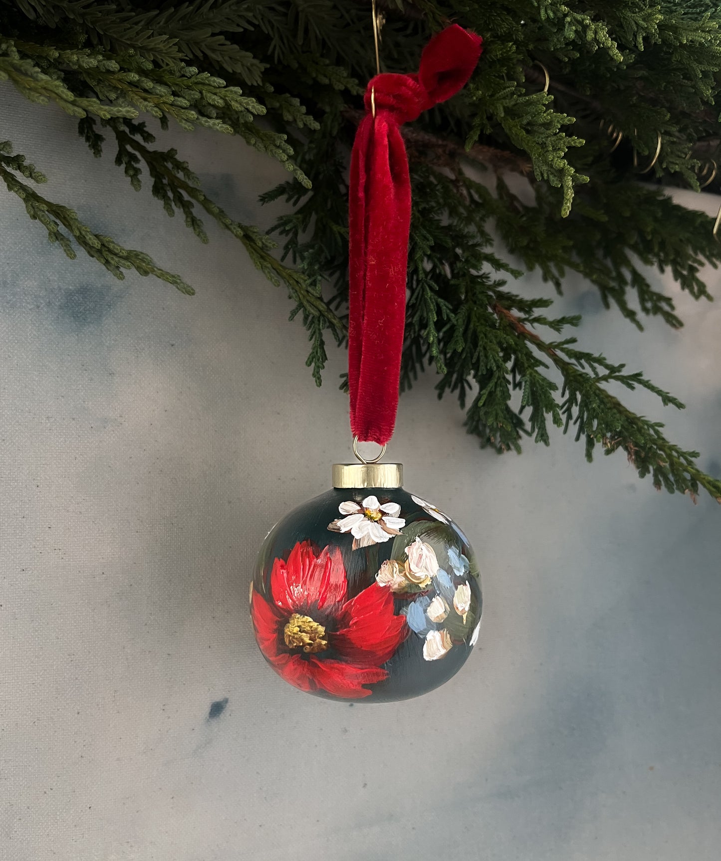 Hand-Painted Ornament - Charming Christmas