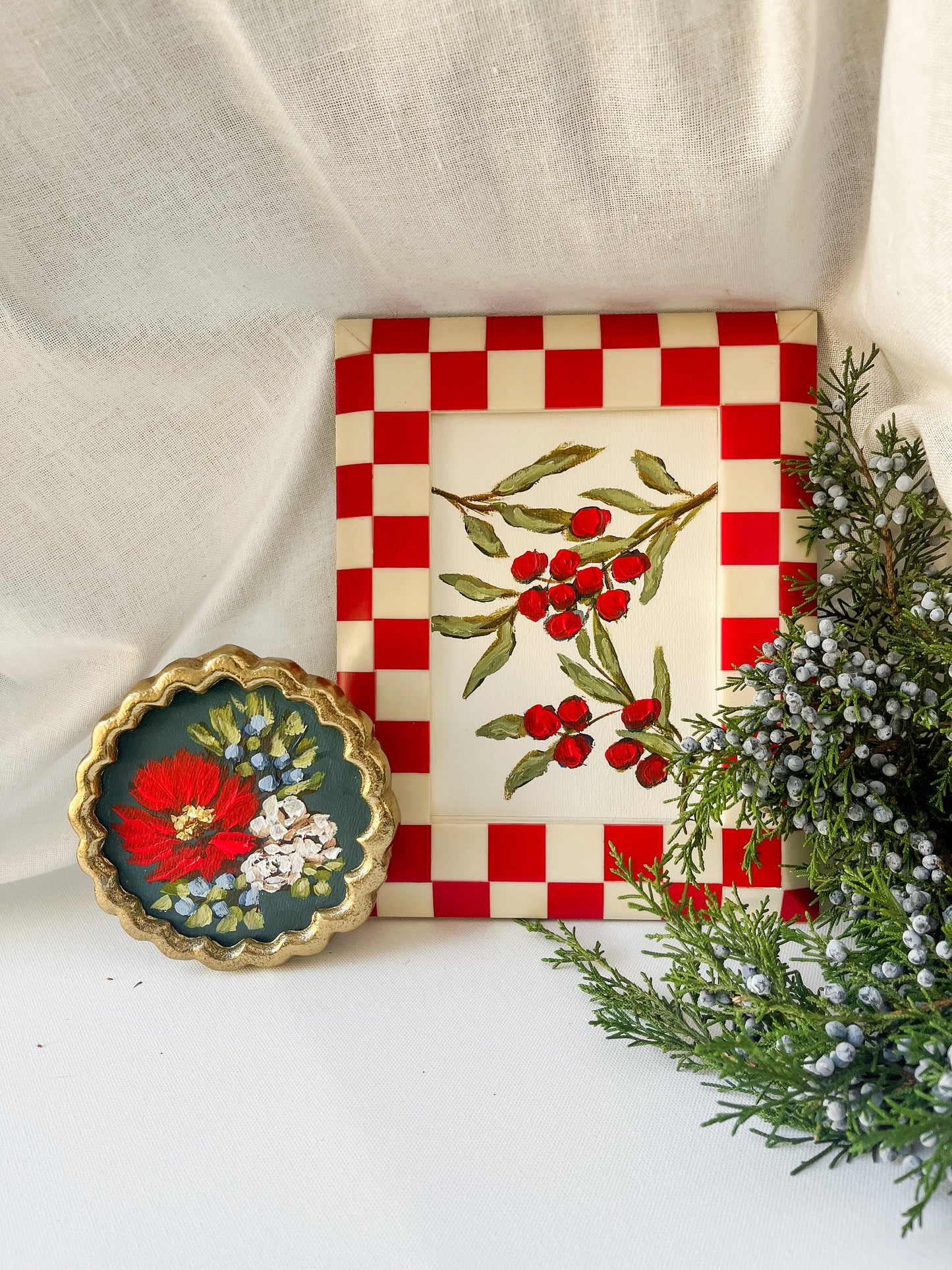 Charming Red Berries - Framed