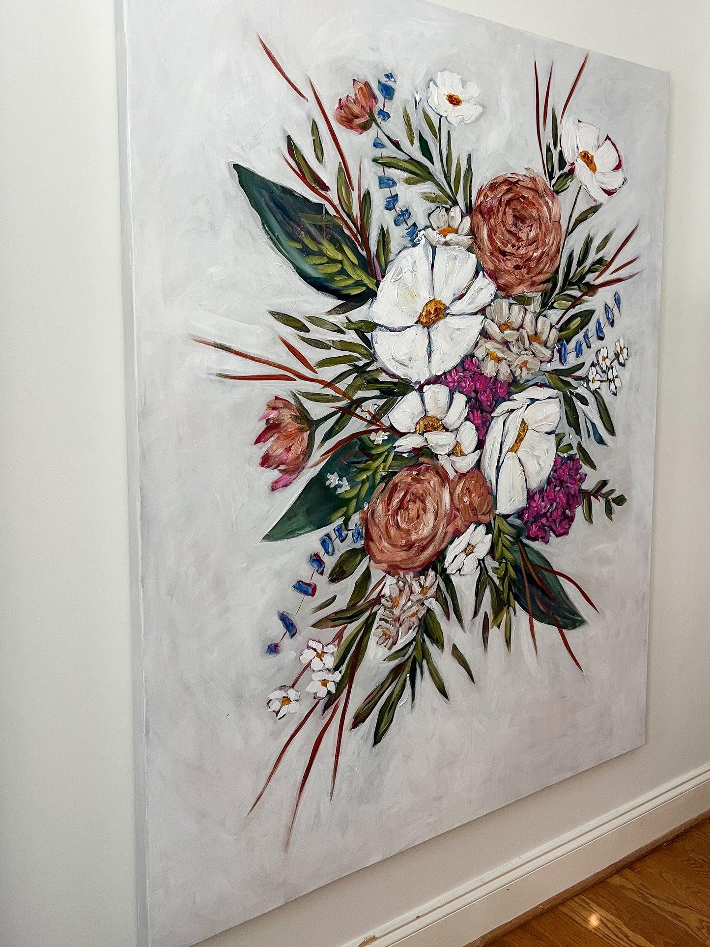 vibrant floral painting