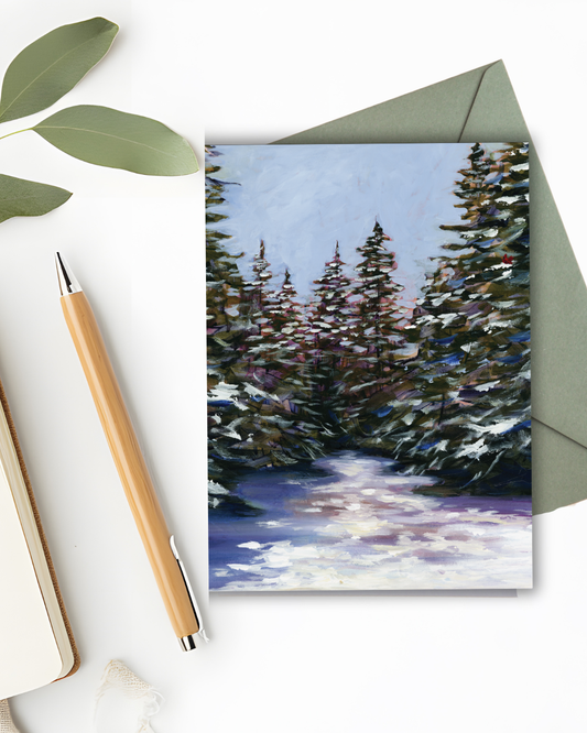 Winter Christmas Card Set