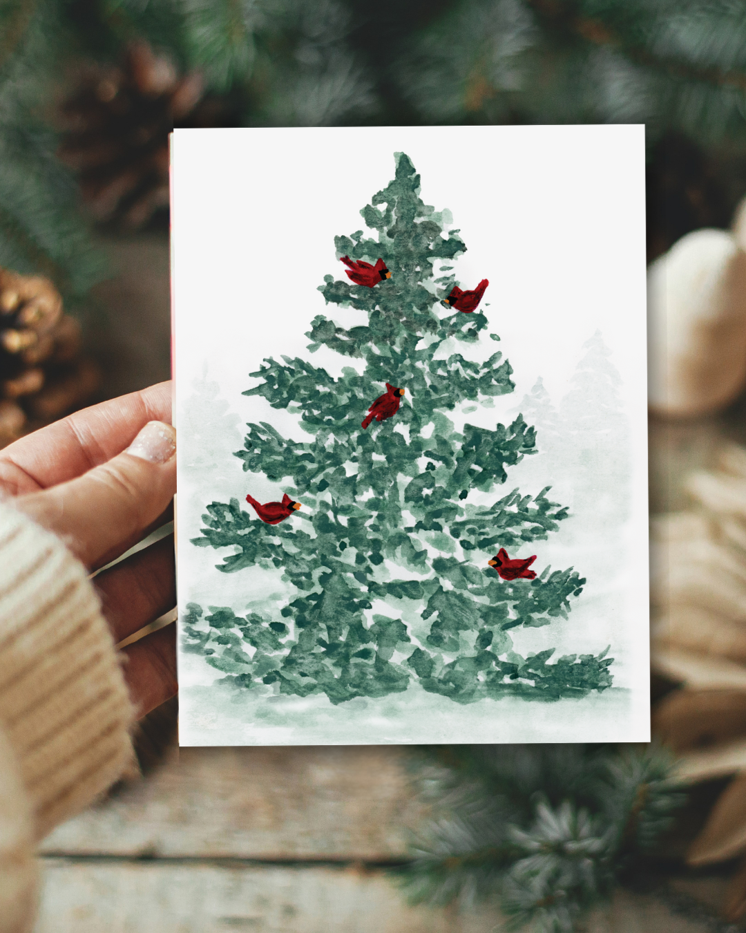 Tree Christmas Card Set
