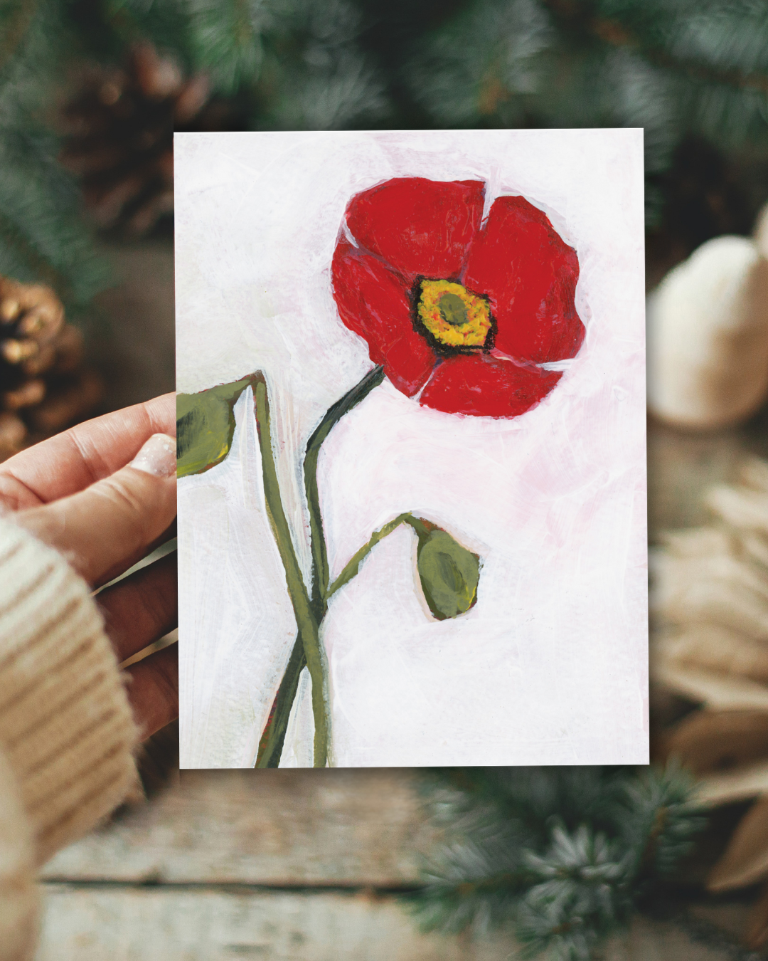 Poppy Christmas Card Set